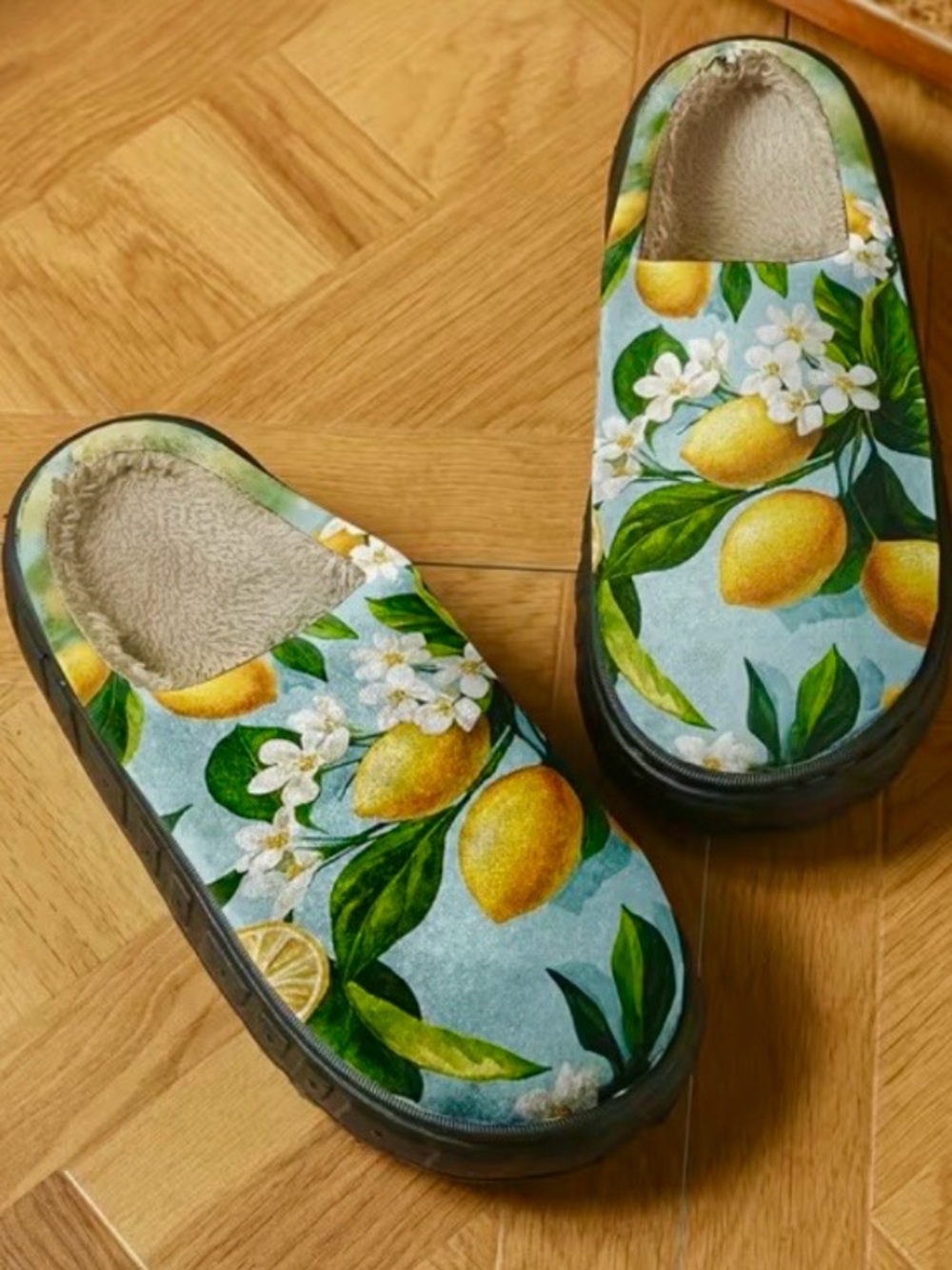 Lemon-Print - Slippers - Picture 2 of 3